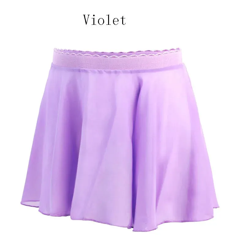 Toddler Ballet Leotard with Chiffon Wrap Skirt Dance Outfit Kids Skirt