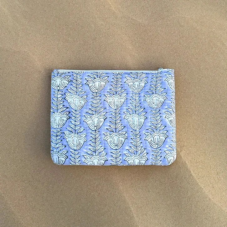 Tohfa Luxe Terra Handmade Block Printed Pouch