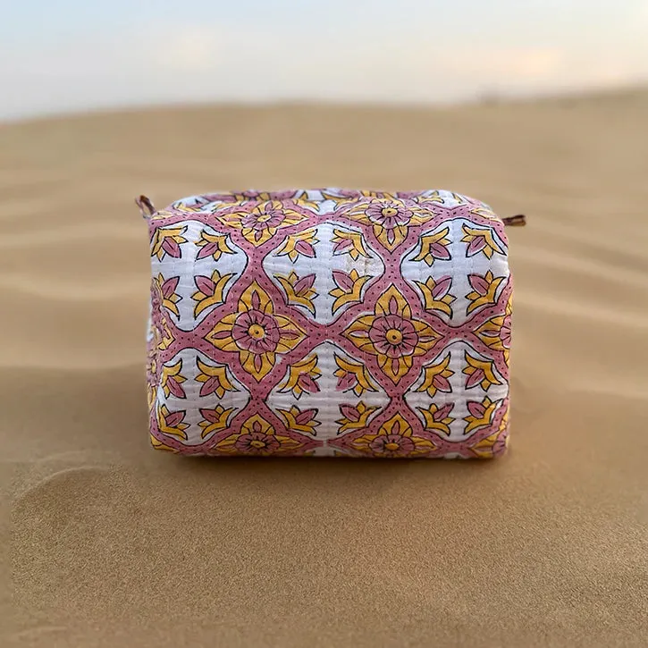 Tohfa Luxe Tula Handmade Block Printed Pouch