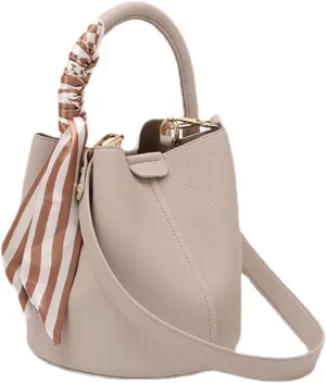 Tote Bag for Women, Mini Bucket Crossbody Top-Handle Small Sized Retro Handbag
