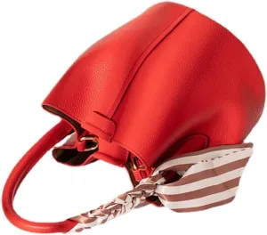 Tote Bag for Women, Mini Bucket Crossbody Top-Handle Small Sized Retro Handbag