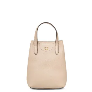 Travel mini nude tote bag