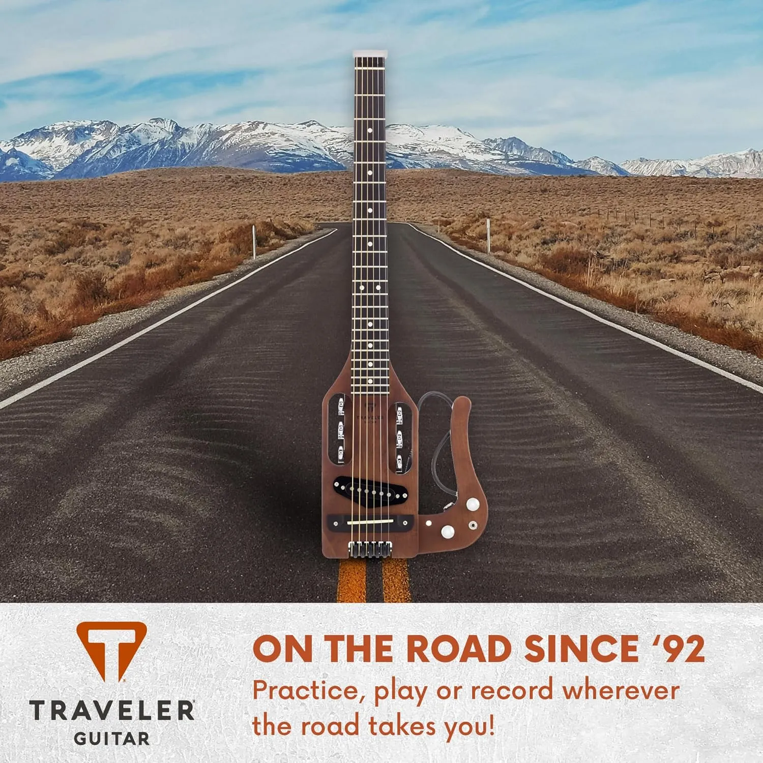 Traveler Guitar 6 String Pro-Series (Antique Brown), Right, (PS ABNS)