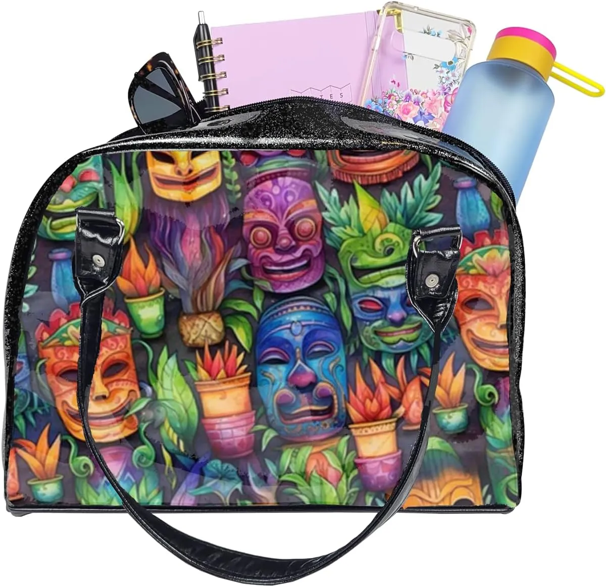 Tropical Collection Colorful, Large, Whimsical, Womens Handbag, Travel Bag, Satchel, Favorite Tote