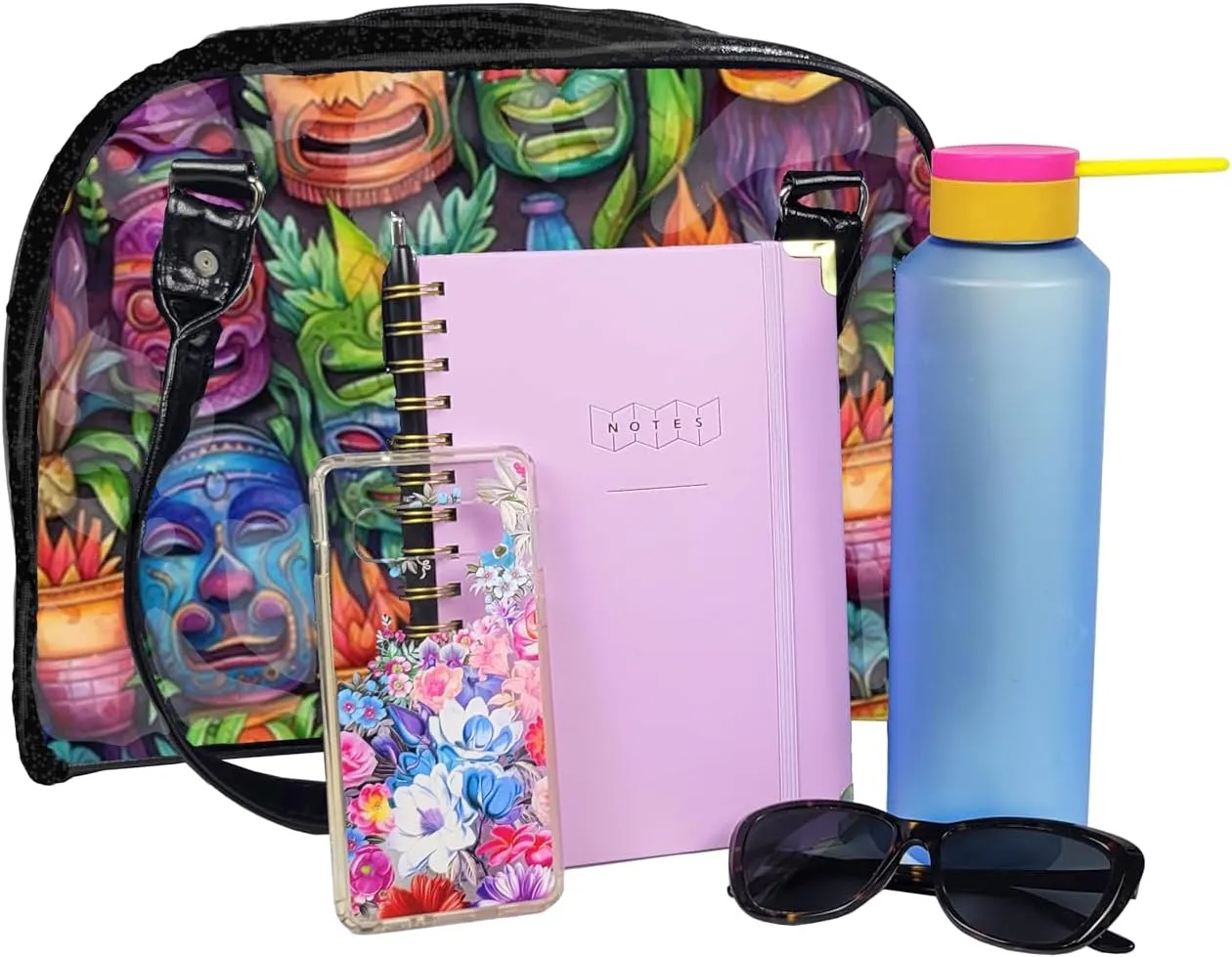 Tropical Collection Colorful, Large, Whimsical, Womens Handbag, Travel Bag, Satchel, Favorite Tote