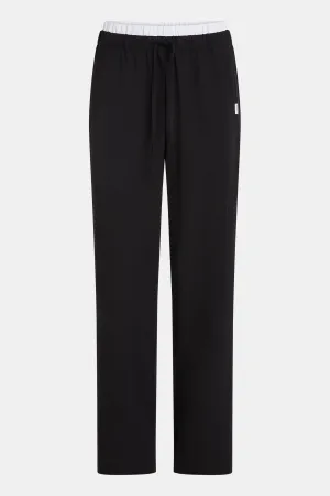 TROUSERS (S25N1578) BLACK - WHITE