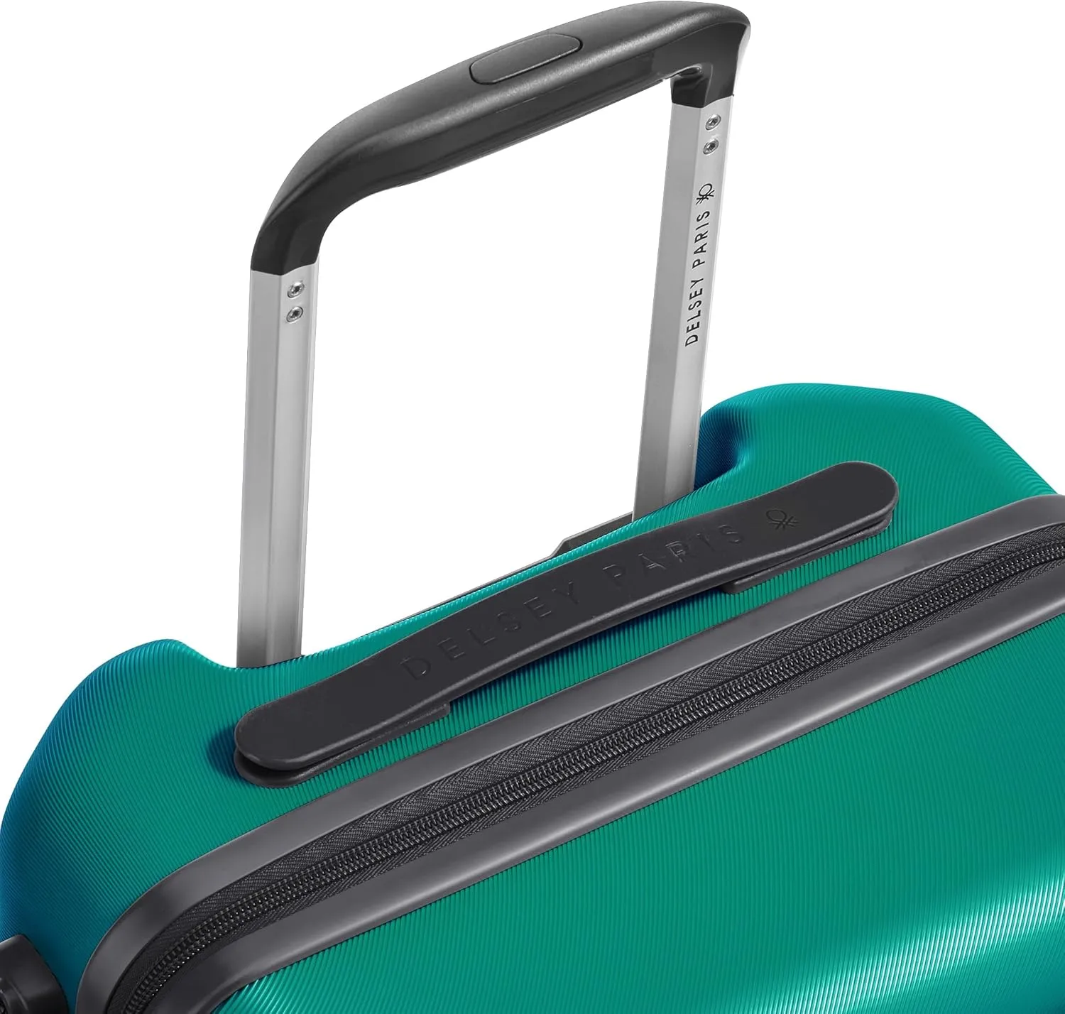 United Colors of Benetton Fabrica Hardside Luggage with Spinner Wheels, Green, Carry-On 19 Inch