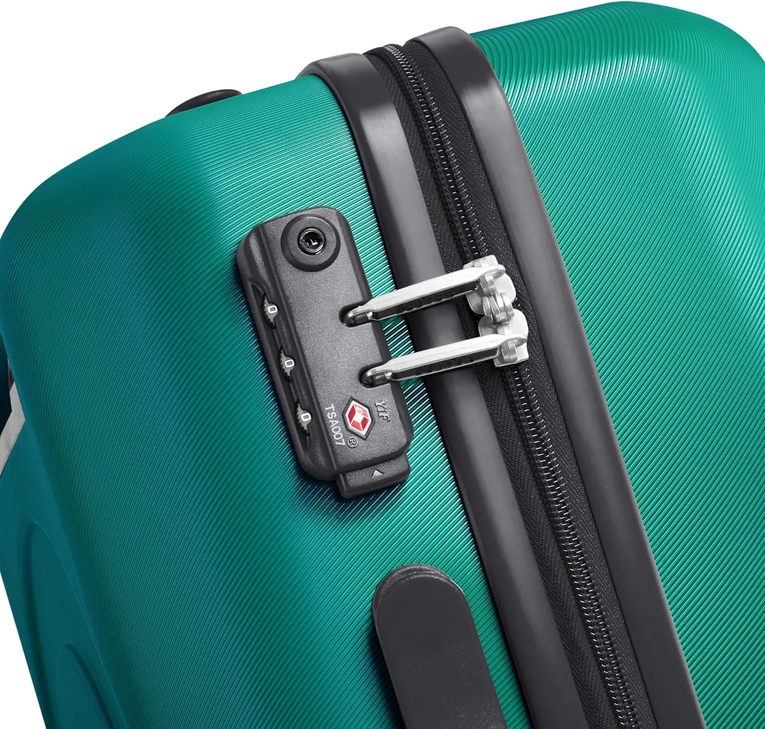United Colors of Benetton Fabrica Hardside Luggage with Spinner Wheels, Green, Carry-On 19 Inch