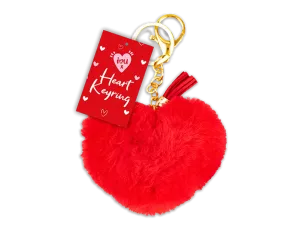 Valentine's Heart  Plush Keyring