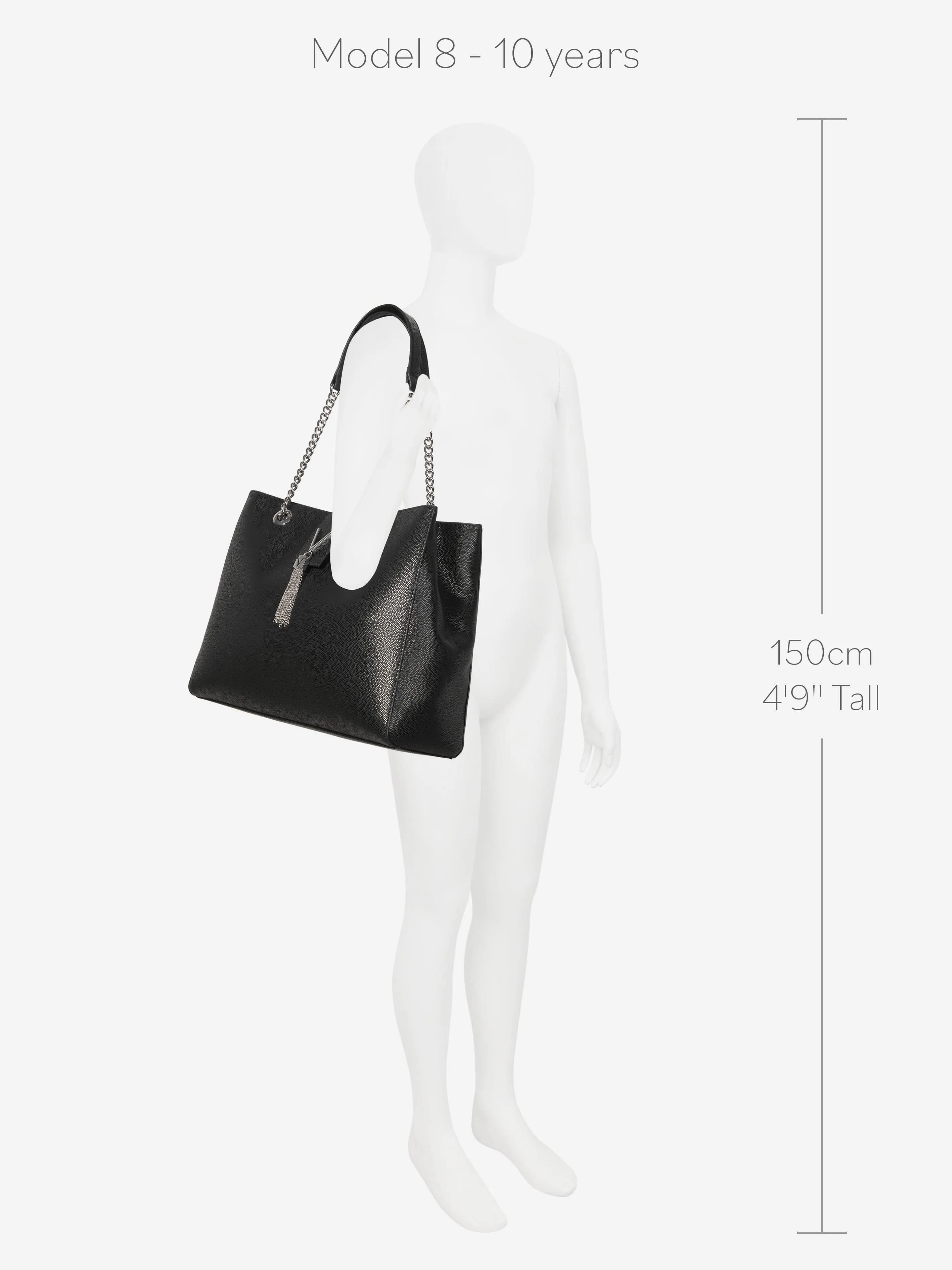 Valentino Divina Shopping Bag in Black (36cm)