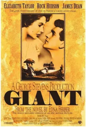 VANCOSTAR Giant Movie Elizabeth Taylor Rock Hudson James Dean Film Wall Art Print for Theater Movie Night Room Decor 18x24 Poster