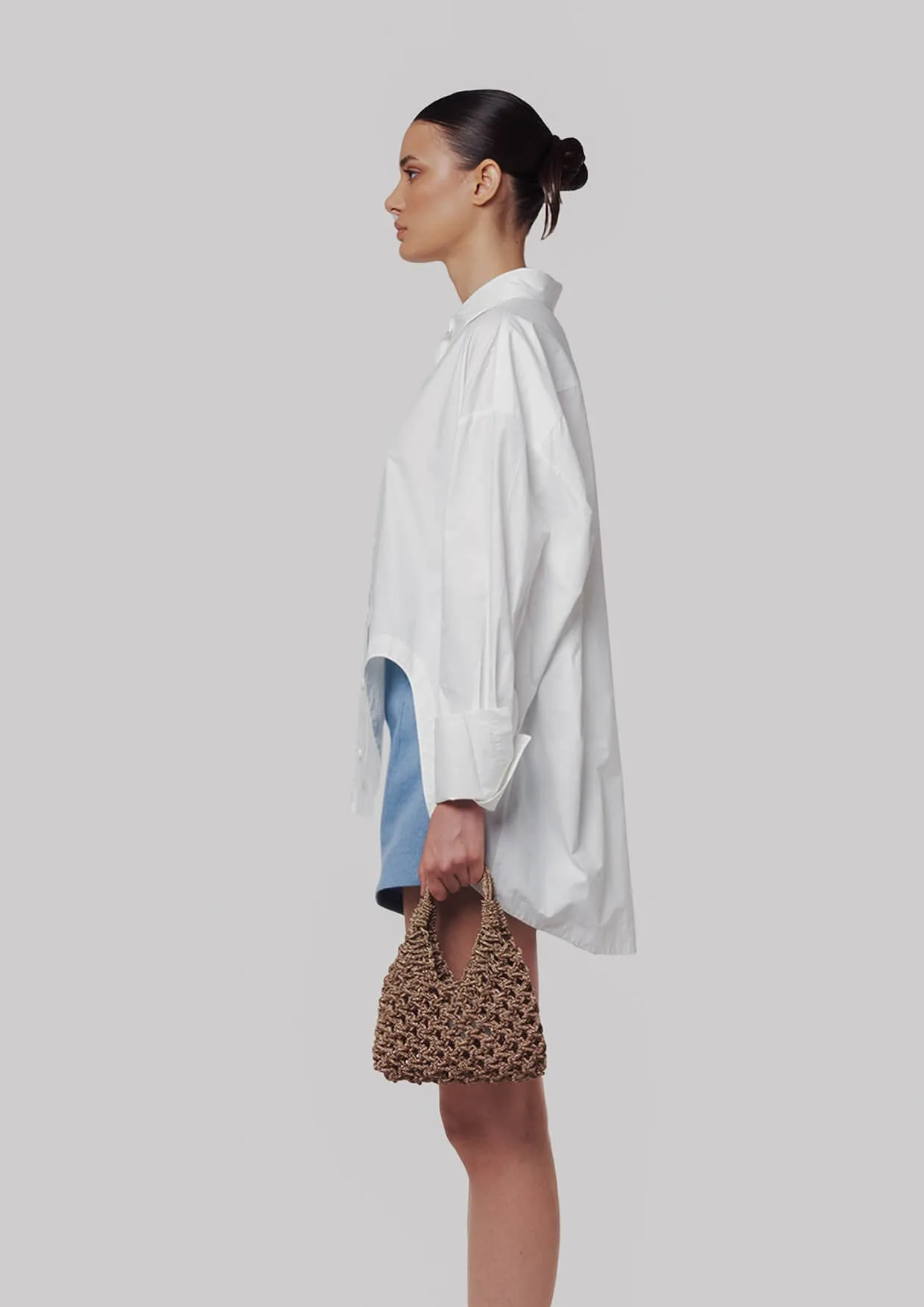 Vannifique Crystal-Studded Woven Handbag