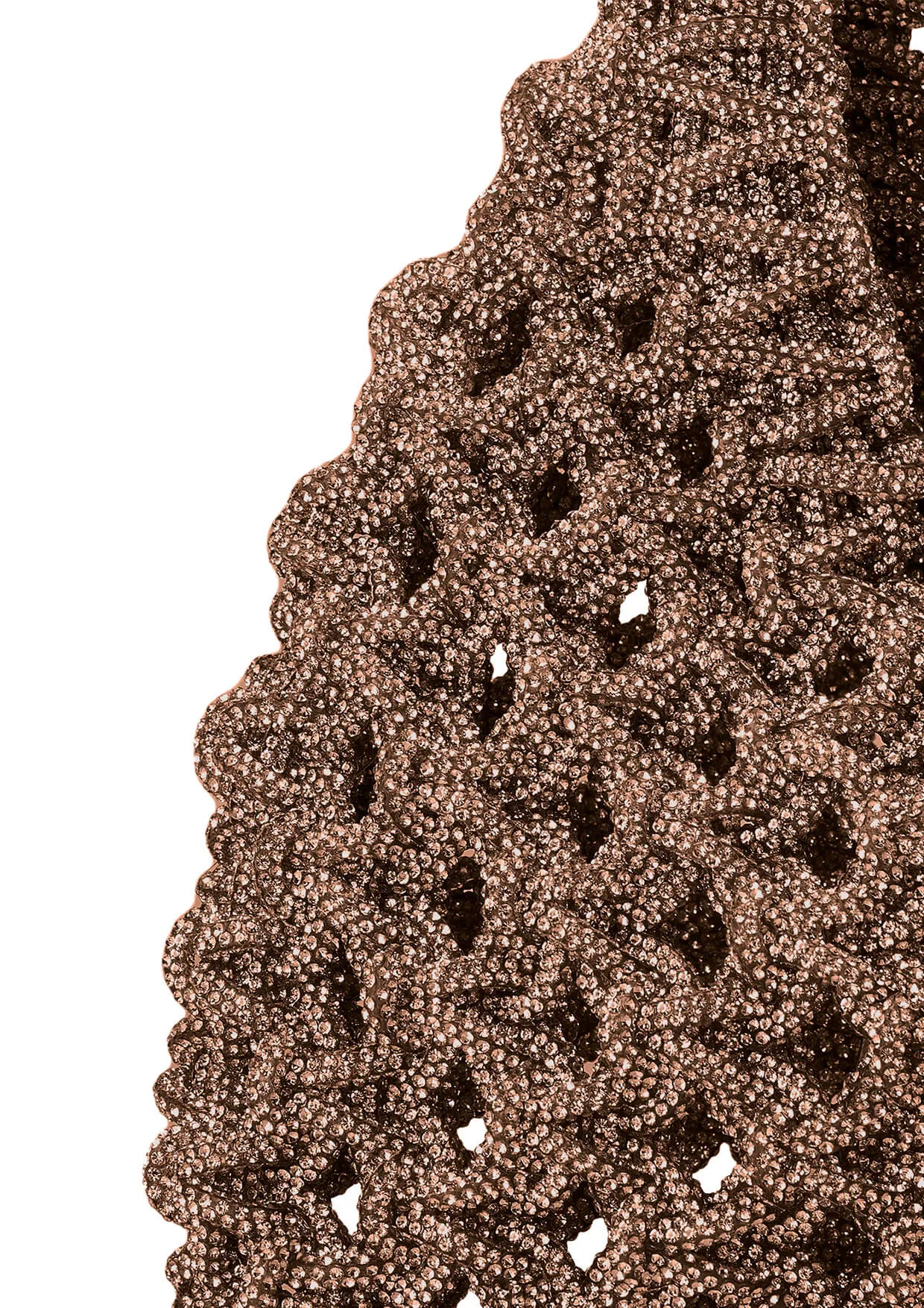 Vannifique Crystal-Studded Woven Handbag