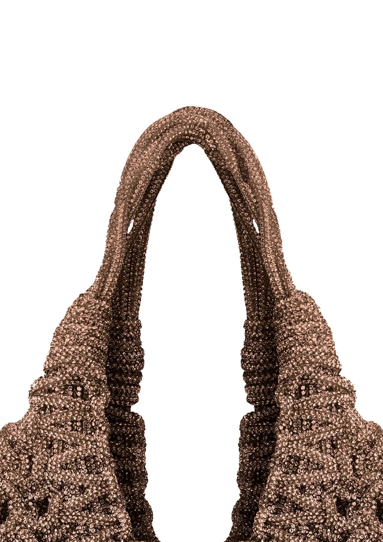 Vannifique Crystal-Studded Woven Handbag