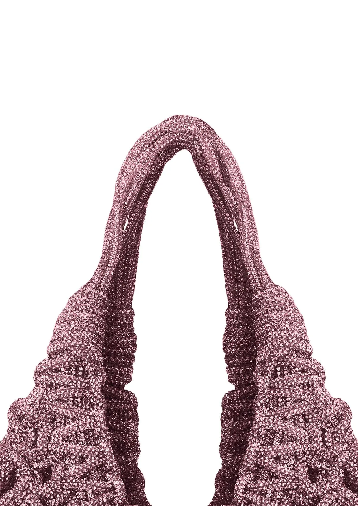 Vannifique Mini Crystal-Studded Woven Handbag