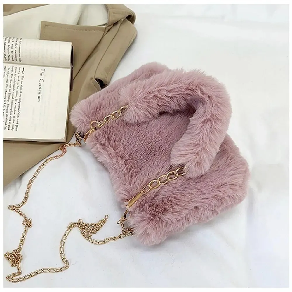 Veloria™ Fluffy Plush Shoulder Bag