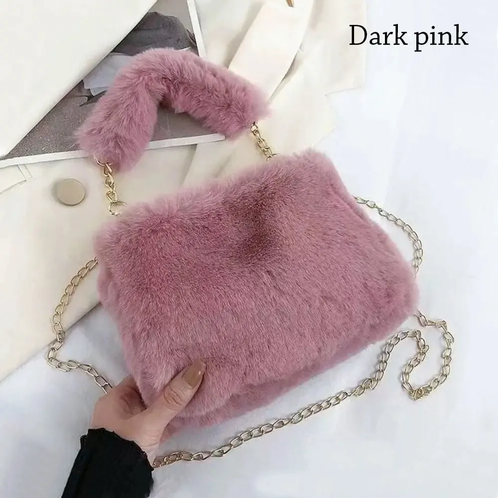 Veloria™ Fluffy Plush Shoulder Bag
