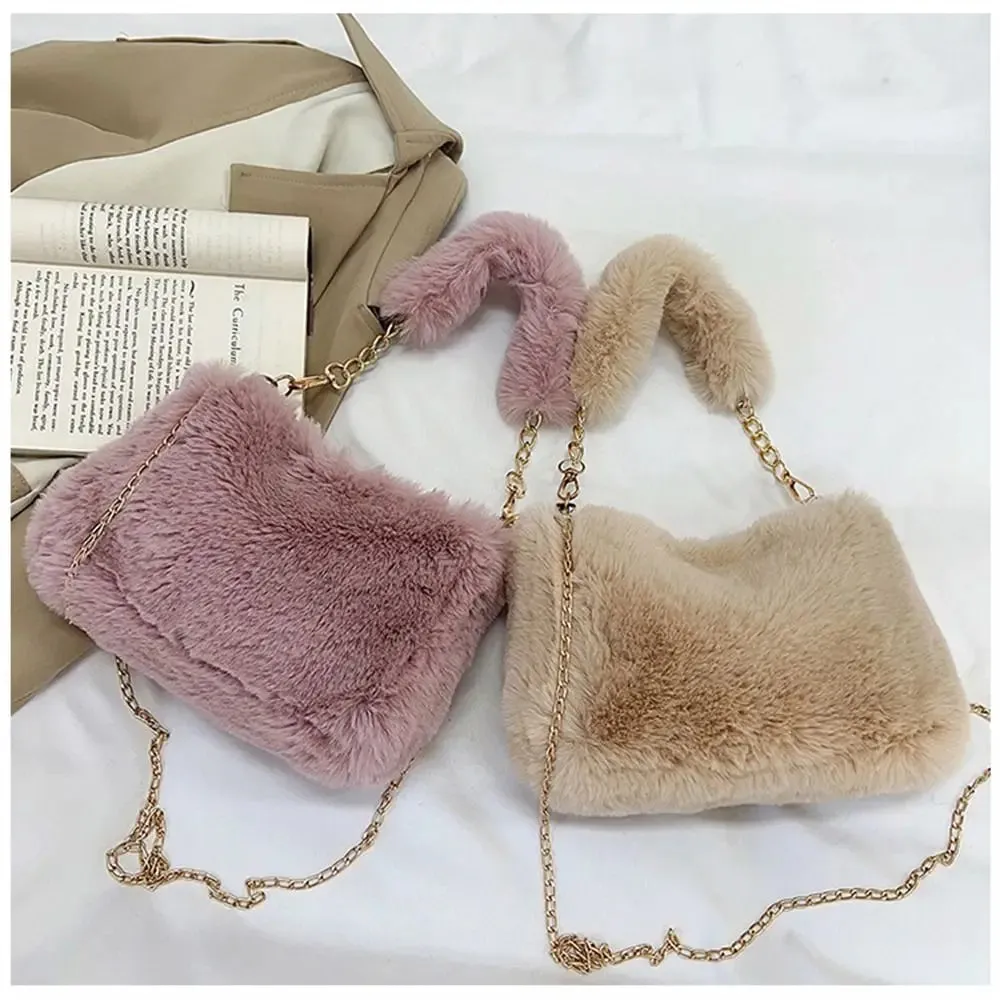 Veloria™ Fluffy Plush Shoulder Bag