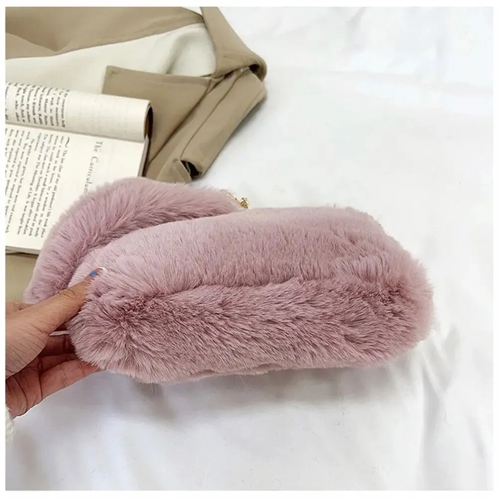 Veloria™ Fluffy Plush Shoulder Bag