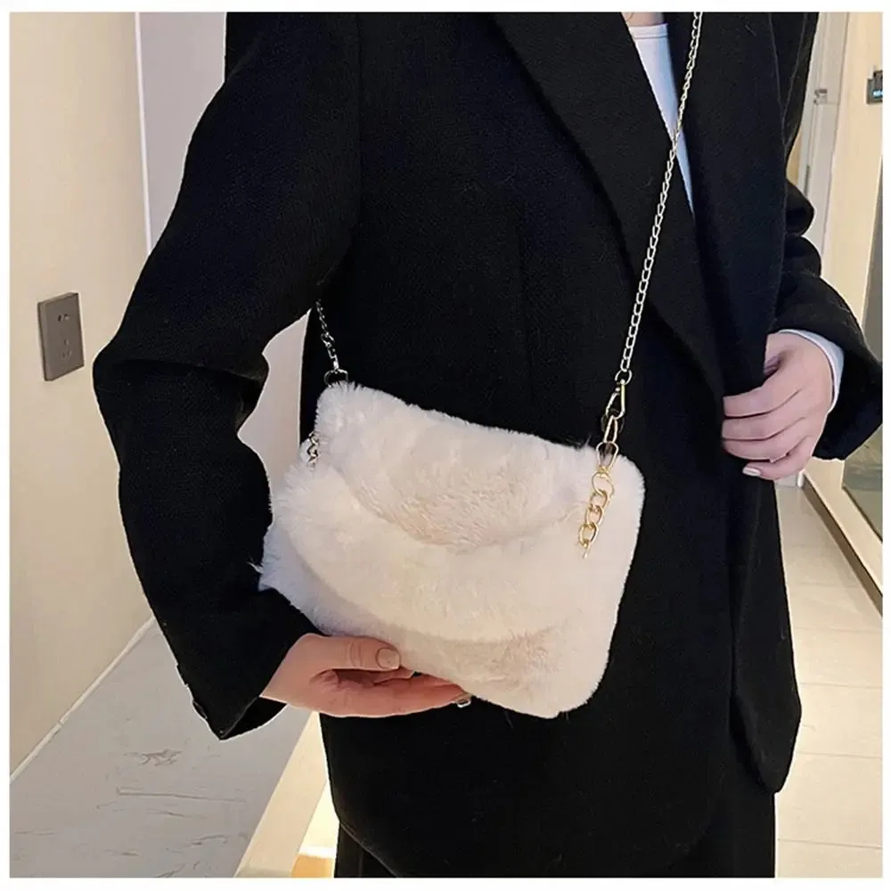 Veloria™ Fluffy Plush Shoulder Bag