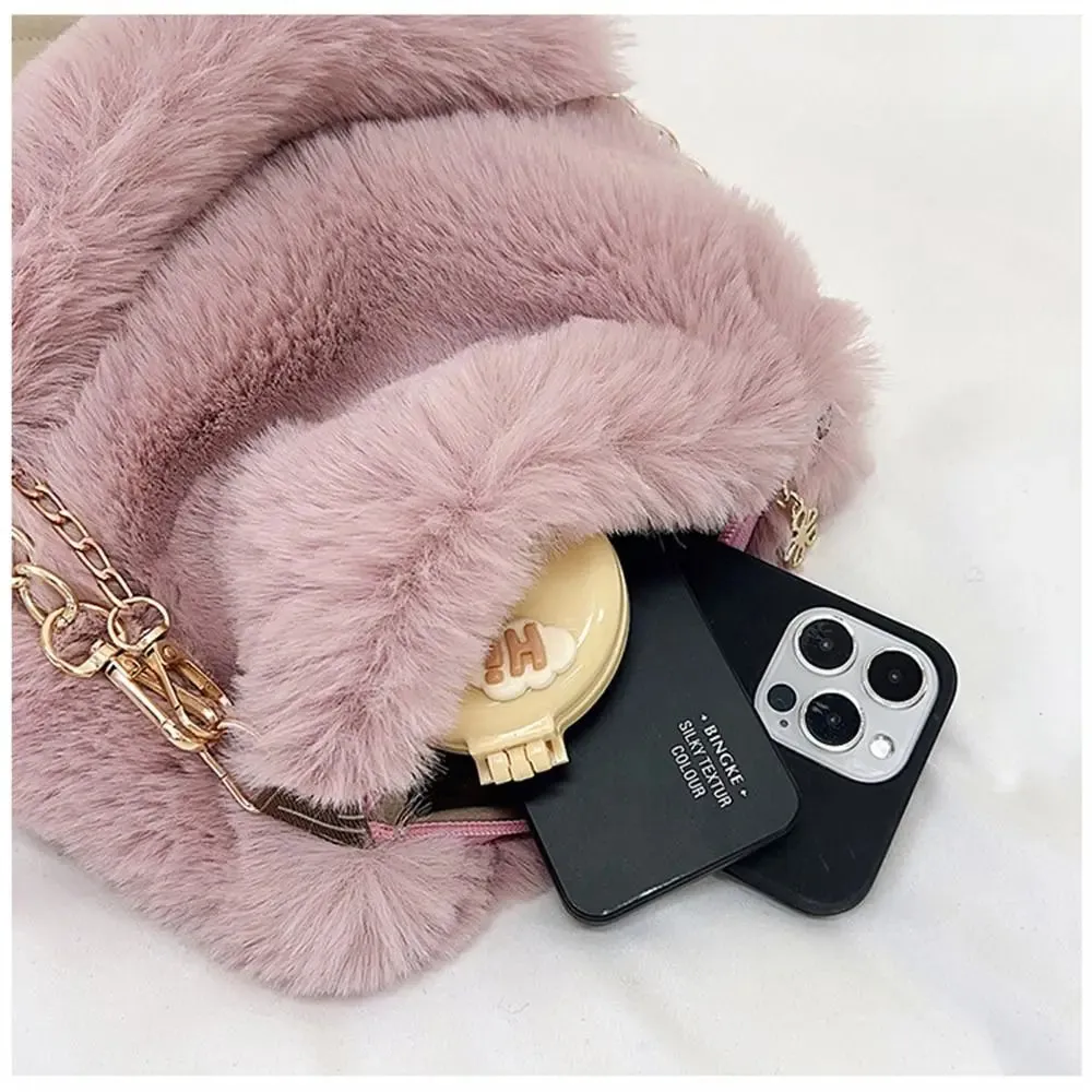 Veloria™ Fluffy Plush Shoulder Bag