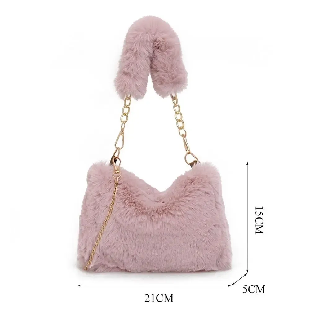 Veloria™ Fluffy Plush Shoulder Bag