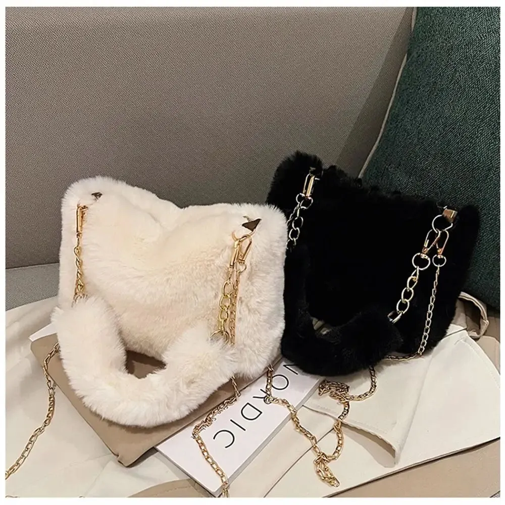 Veloria™ Fluffy Plush Shoulder Bag