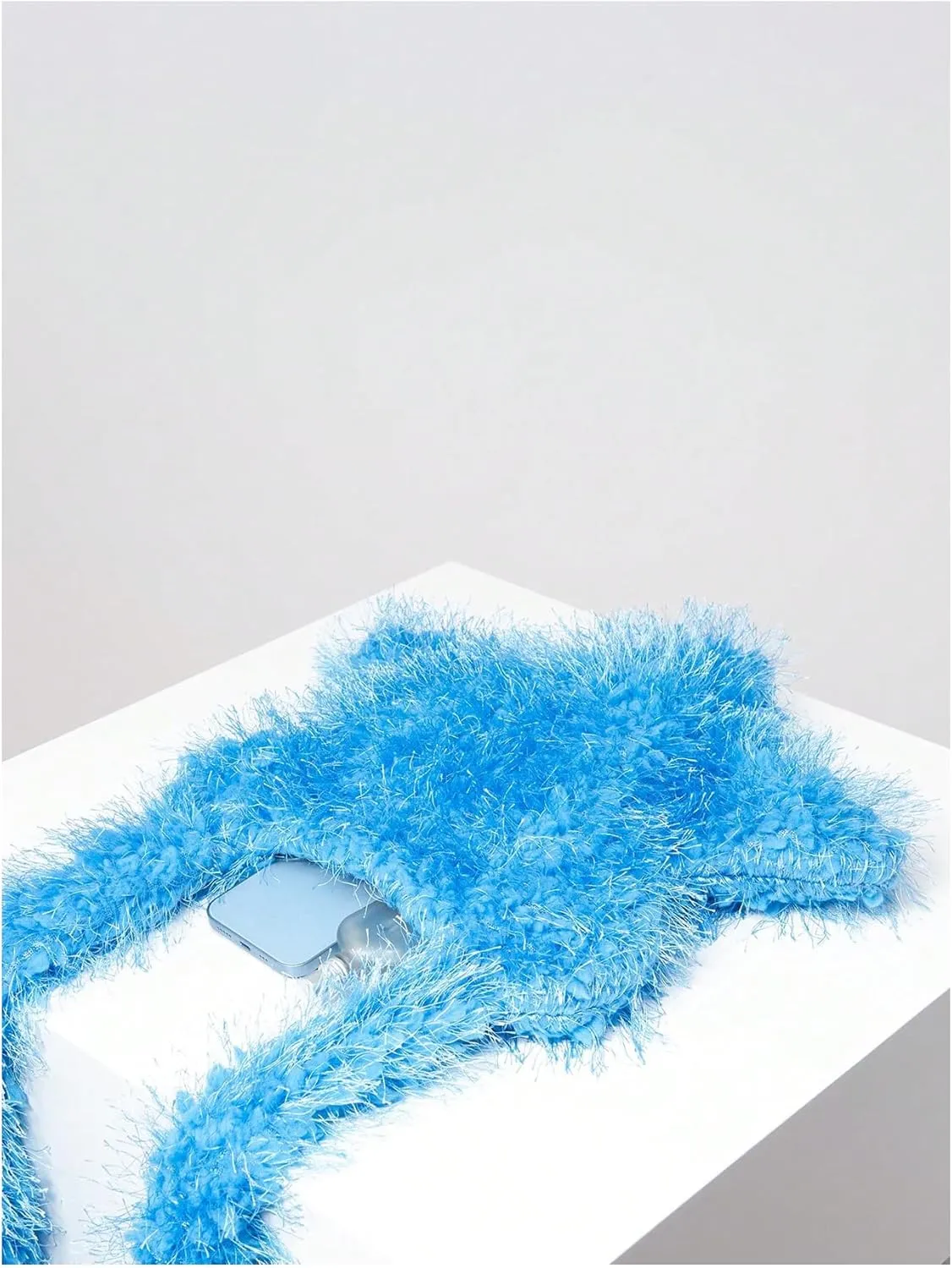 Verdusa Women's Fuzzy Crossbody Tote Bags Furry Shoulder Bag Purse Handbag
