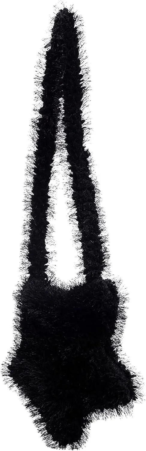 Verdusa Women's Fuzzy Crossbody Tote Bags Furry Shoulder Bag Purse Handbag