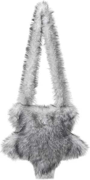 Verdusa Women's Fuzzy Crossbody Tote Bags Furry Shoulder Bag Purse Handbag
