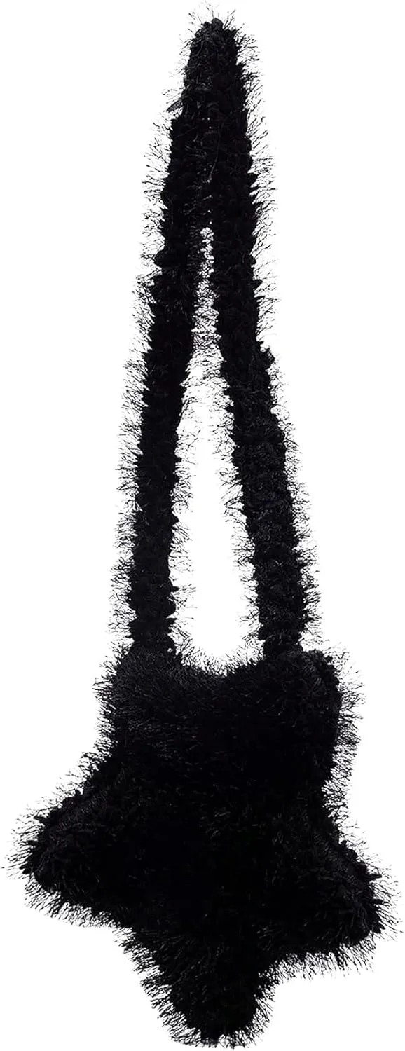 Verdusa Women's Fuzzy Crossbody Tote Bags Furry Shoulder Bag Purse Handbag