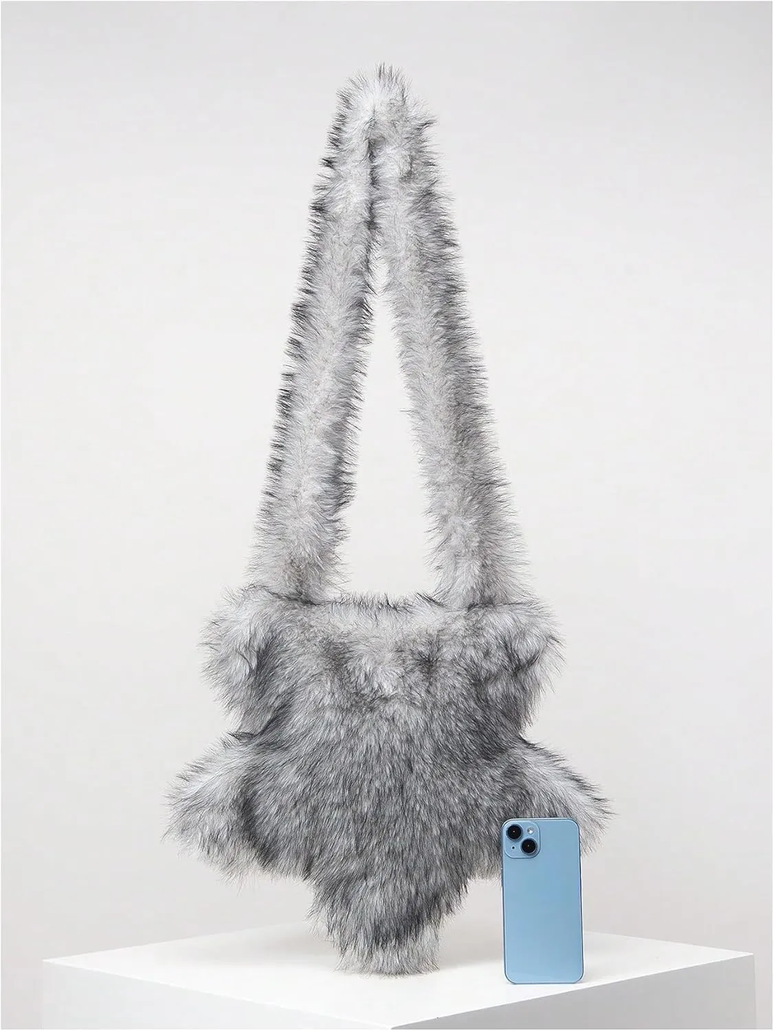Verdusa Women's Fuzzy Crossbody Tote Bags Furry Shoulder Bag Purse Handbag