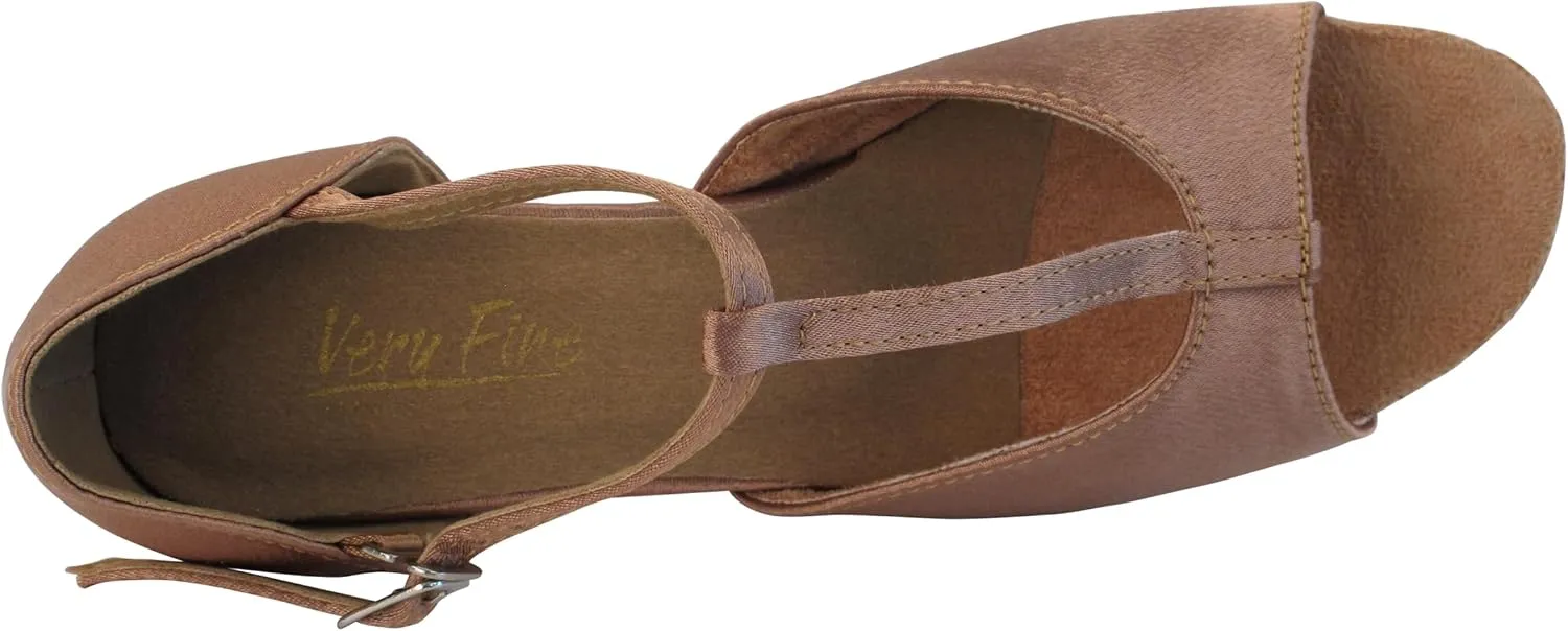 Very Fine Girl's Clc801g Youth Children Ballroom Latin Rhythm Salsa Tango Foxtrot T-Strap Practice Dance Shoe
