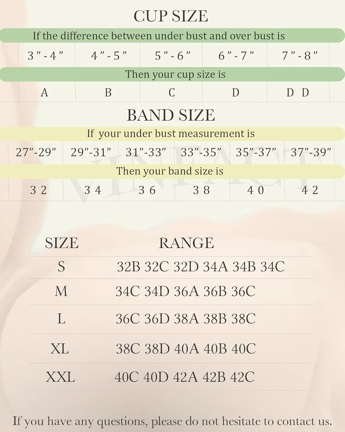 Vinfact Plunge V Bras for Women No Underwire Wireless Full Coverage Bralette Seamless T Shirt Everyday Sleep Bra