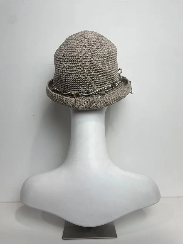 Vintage Bohemian Bucket Beaded Squash & Wash Hat