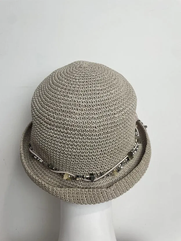 Vintage Bohemian Bucket Beaded Squash & Wash Hat