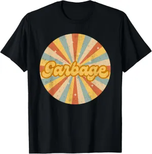 Vintage Garbage Rock Musician USA Circle Retro Music T-Shirt