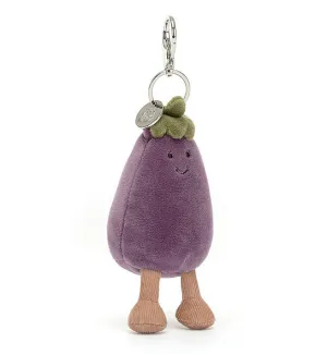 Vivacious Eggplant Bag Charm