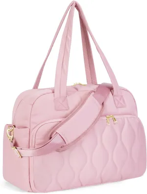 Wandering Nature for Spirit Airlines Personal Item Bag 18x14x8, Puffer Small Duffle bag for Travel with 14'' Laptop Compartment & Wet Pocket, Lightweight Carry on Weekender Duffle, Gourd Pattern