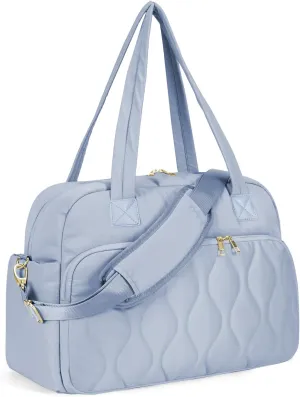 Wandering Nature for Spirit Airlines Personal Item Bag 18x14x8, Puffer Small Duffle bag for Travel with 14'' Laptop Compartment & Wet Pocket, Lightweight Carry on Weekender Duffle, Gourd Pattern