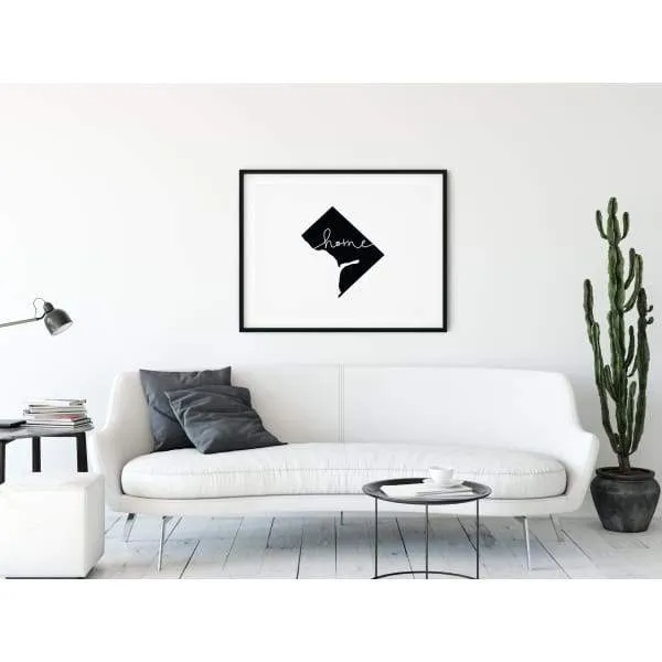 Washington DC 'home' state silhouette