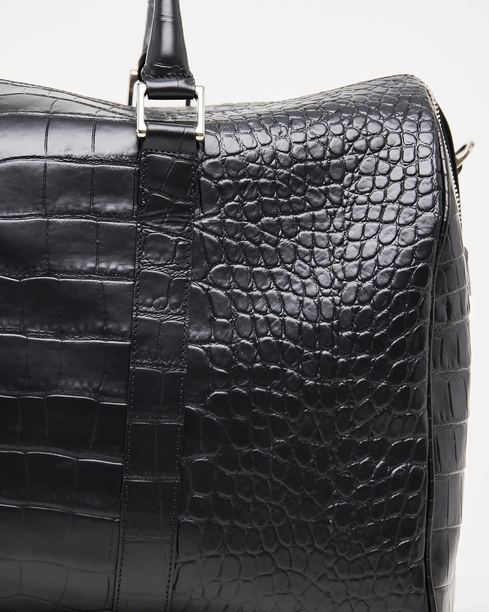 Weekend Bag Black Croco | Travel Bag