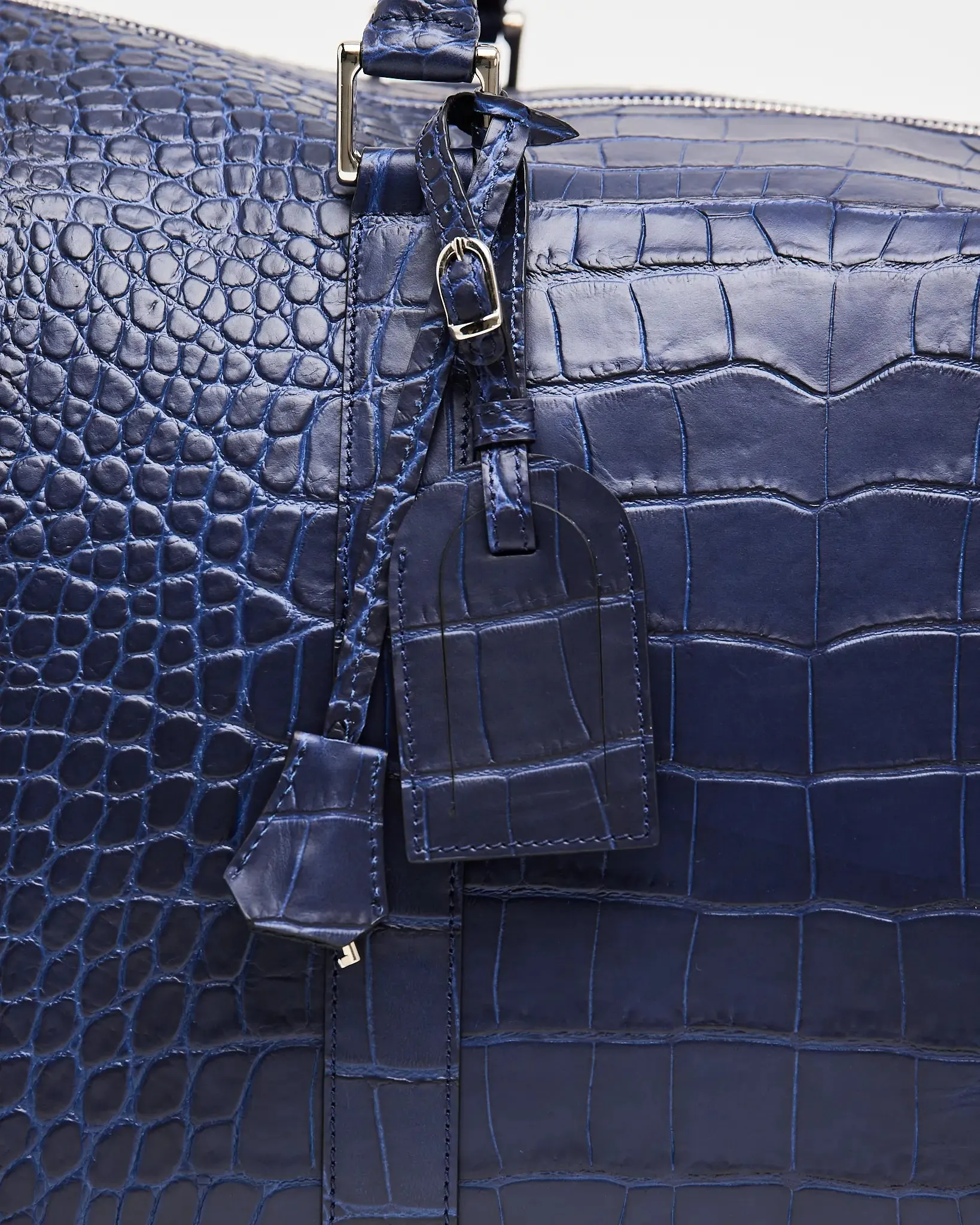 Weekend Bag Blue Croco | Travel Bag