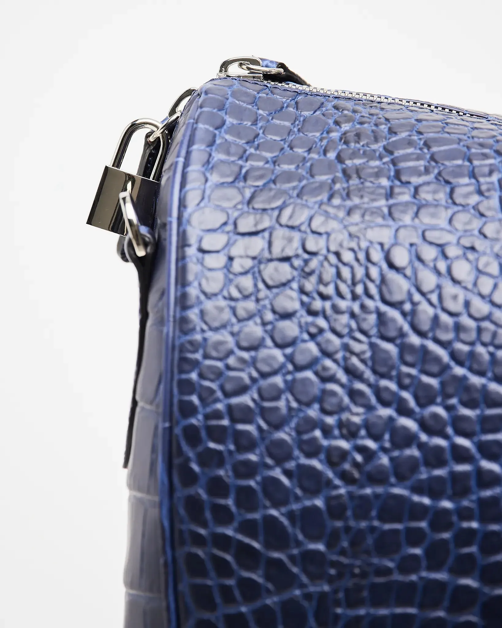 Weekend Bag Blue Croco | Travel Bag