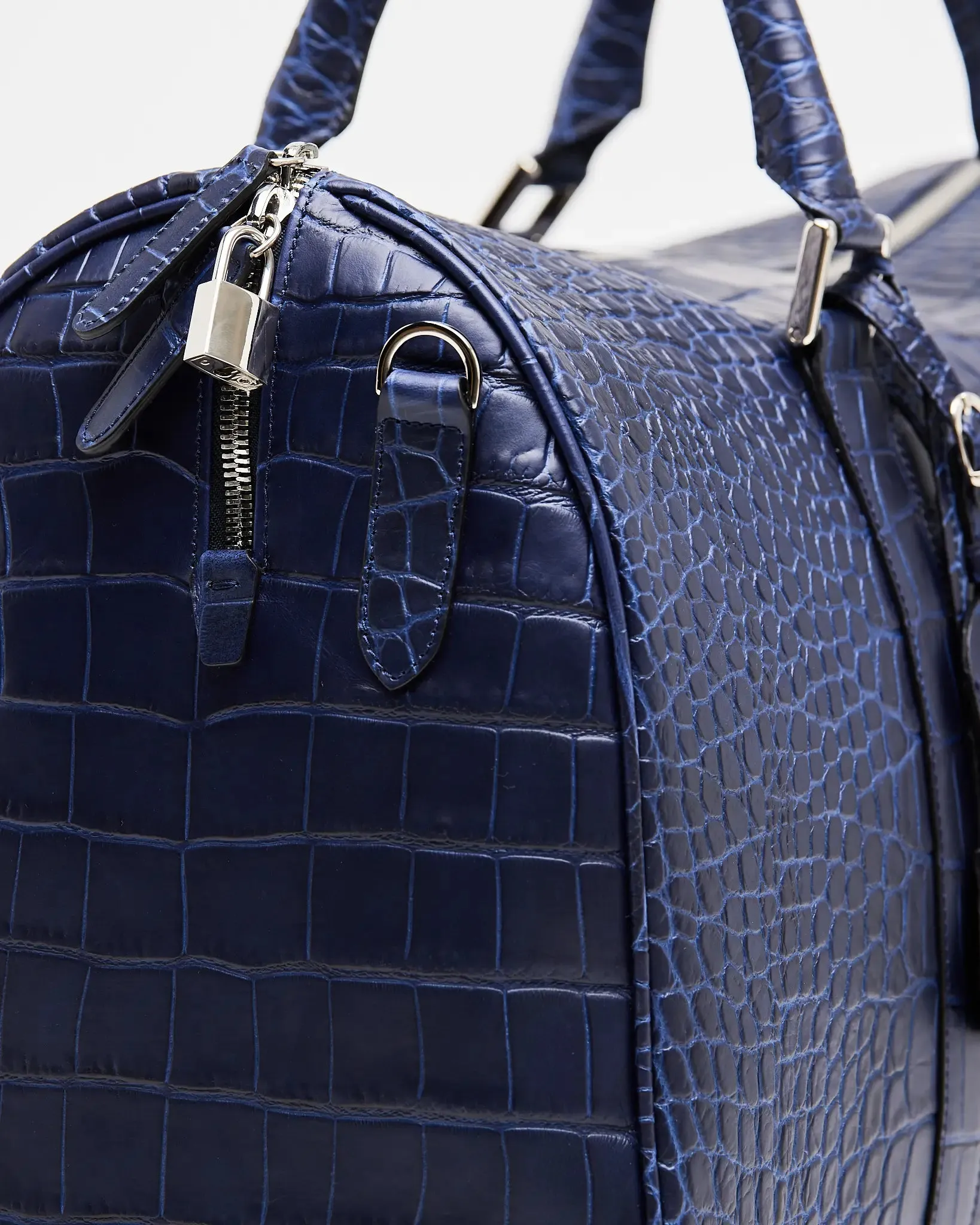 Weekend Bag Blue Croco | Travel Bag