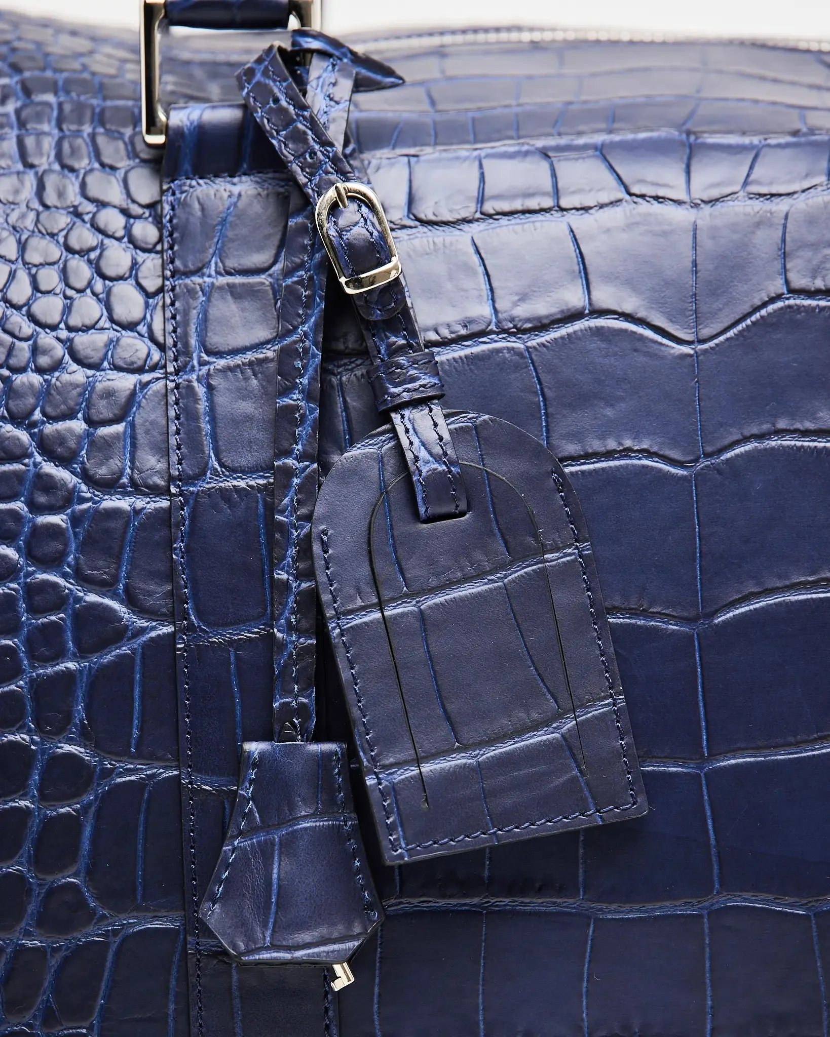 Weekend Bag Blue Croco | Travel Bag