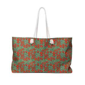 Weekender Bag - Field of Red Flowers