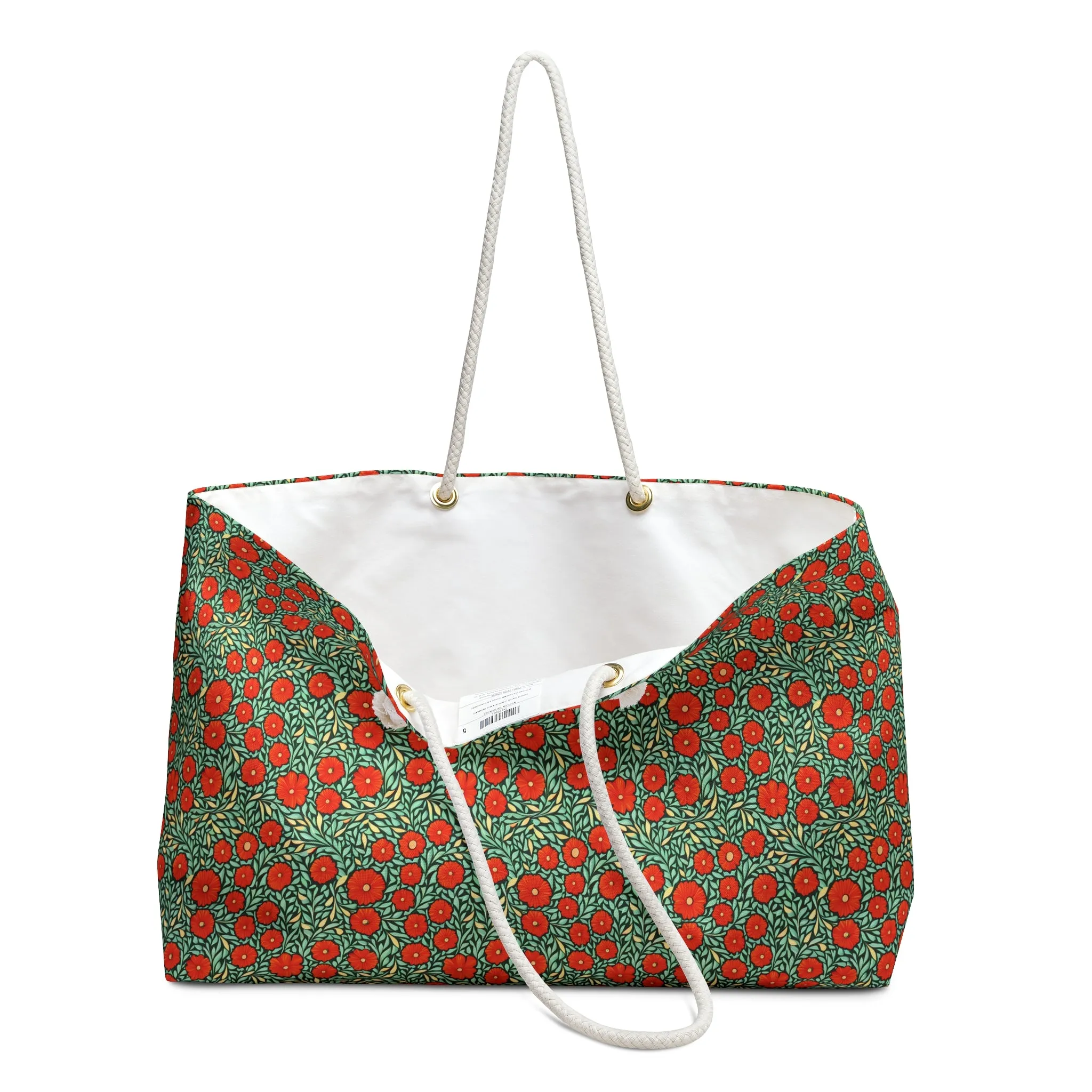 Weekender Bag - Field of Red Flowers