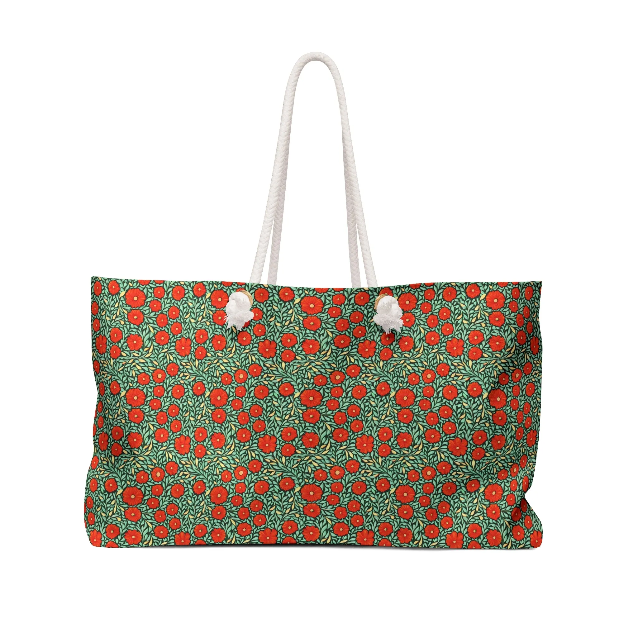 Weekender Bag - Field of Red Flowers