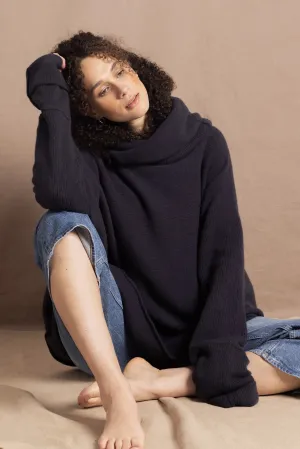 Weekender Cashmere Sweater | Ink